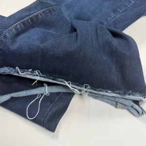 Judy Blue Flare Jeans Women's 11/30 30x30 Dark Wash Raw Hem Stretch EUC thumbnail 4
