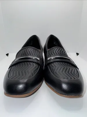 Clarks Juliet Aster‎ Loafers Black Leather Slip On Shoes Women’s 5.5 thumbnail 4