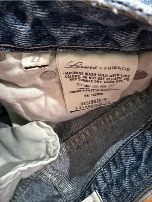 Lovers + Friends Distressed Straight Leg Raw Hem Jeans Medium Wash thumbnail 5