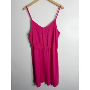 Vero Moda My Milo Linen Blend Singlet Short Casual Sundress Dress‎ Pink Large thumbnail 2