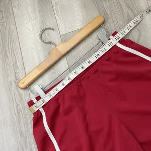 Vintage Nike Shorts stripe athletic pull on womens Red medium sporty activewear thumbnail 3