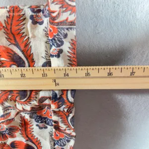 451 | Free People Boho Paisley Floral Cotton Slouchy Hobo Bag‎ Orange OS thumbnail 4