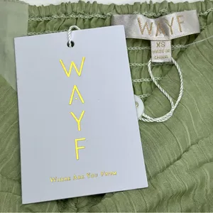 WAYF Secrets Kept Gathered Flutter Sleeve Top‎ XS Green Coquette NEW *TINY FLAW thumbnail 3