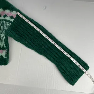 Free People Green and Pink Patterned Sweater thumbnail 10