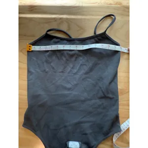 OQQ Gray Ribbed‎ Bodysuit XL Nylon Spandex Adjustable Straps thumbnail 5
