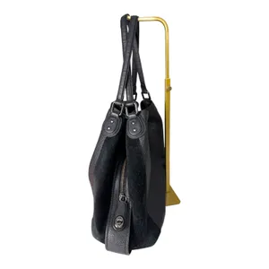 Coach 57647 Edie Shoulder Bag 42 Black Leather Suede READ DESCRIPTION thumbnail 4