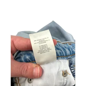 Aritzia Denim Forum The Arlo‎ High Rise Straight Jeans Light Wash Blue Size 25 thumbnail 12