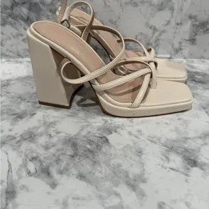 Princess Polly Cammie Heels Cream thumbnail 7