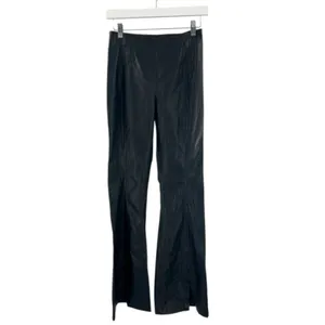 Free People We The Free‎ Real Deal Slit Vegan Pants black sz 26 thumbnail 4