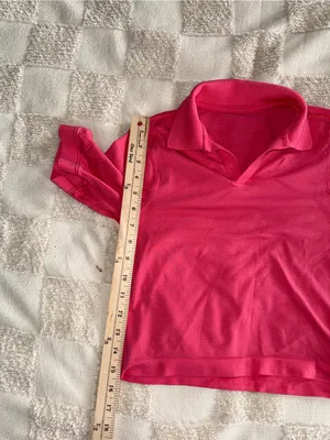 Lululemon Swiftly Tech Relaxed-Fit Cropped Polo Lip Gloss‎ size 0 thumbnail 4