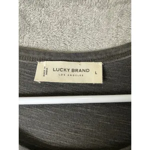 Lucky‎ Brand Womens Large Embroidered Mini Dress Gray Boho Festival Indie New thumbnail 5