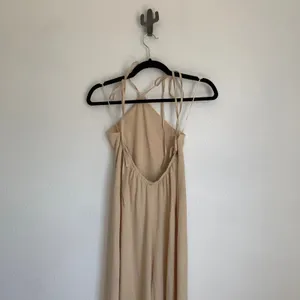 NWT‎ Zara Beige Halter Jumpsuit Blogger Favorite thumbnail 7