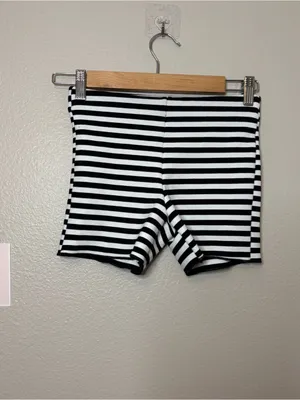 Zara small striped Halloween beetlejuice core shorts women casual preppy chic thumbnail 2