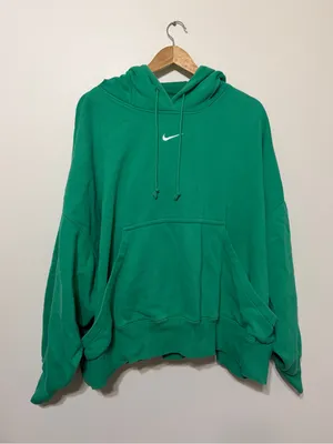 Nike Sportswear Phoenix Fleece Oversized Pullover Hoodie Size XXL Green thumbnail 2