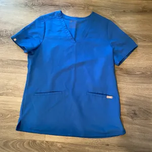 FIGS Royal Blue Casma Top Zamora Jogger Pants Scrub Set Uniform Medium Petite thumbnail 2