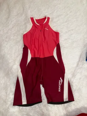 Saucony Women's Triathlon Suit Two-Tone Front-Zip One-Piece Swimsuit size XL thumbnail 2