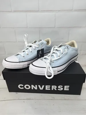 Converse Adult Street Ox Low Sneakers M7/W9 Blue Supermoon NIB thumbnail 2