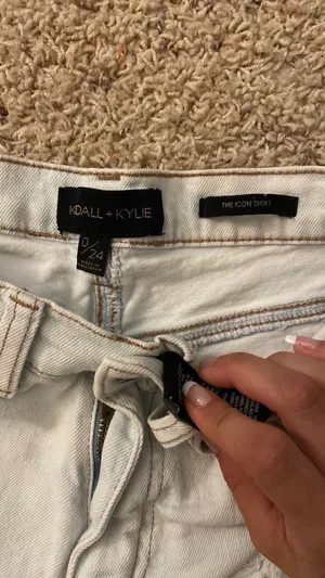 Kendall + Kylie Light Wash Denim Shorts thumbnail 3