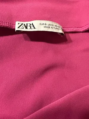 ZARA Pink Ruched Midi Skirt thumbnail 5