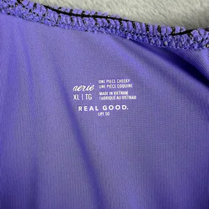 Aerie Lurex Crinkle Babewatch One Piece Swimsuit Purple Size XL thumbnail 9