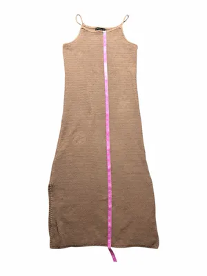 House of Harlow 1960 Tan Knit Maxi Slip Dress Size Small thumbnail 6