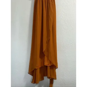 Baltic Born Katya Ruffle Maxi Dress in the amber rust color M whimsy thumbnail 2