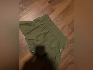 New Free People Dark Green Get Your Flirt On High Waist shorts spring active thumbnail 5