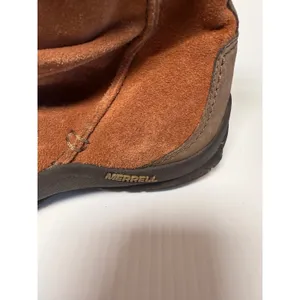 Merrell Freisa slouch Brown Suede Ankle Boots Side Zip Comfort Casual‎ Size 7.5 thumbnail 3