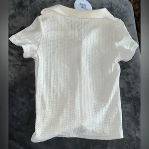Princess Polly Stephany Knit Top in White Size 4 New with tag thumbnail 6