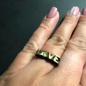 Love ring Gold Size 6 thumbnail 1