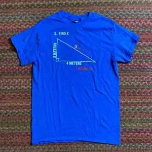 RETRO FIND X MATH GEOMETRY GRAPHIC TEE Blue thumbnail 1