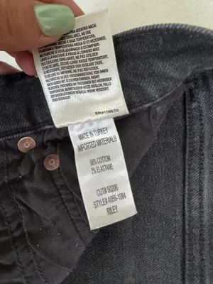 AGOLDE Riley High Rise Straight Leg Jeans Black thumbnail 5