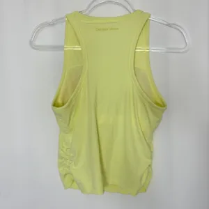 Outdoor Voices Yellow Chartreuse Ribbed Active Tank w/Built In Bra Womens Small thumbnail 5