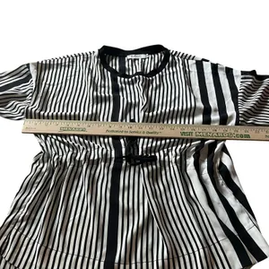 PHASOR Women's M Stripe Blouse Top Flowy Neutal Business Casual‎ Office thumbnail 8