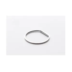 Boutique NEW Women's Dainty‎ White Gold-Plated S925 LOVE Bar Band Ring Size 7 thumbnail 9