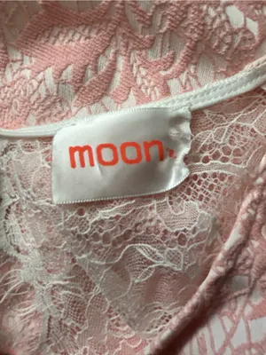 Moon Sleeveless Pink Lace Sheath Dress XS - SM thumbnail 12
