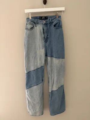 Hollister Ultra High Rise Patchwork Dad Jeans 3R 26x31 thumbnail 3