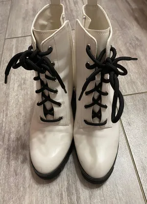 Brass Plum Lace Up Booties thumbnail 1