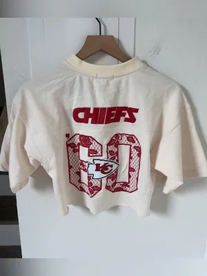 Anthropologie Mitchell & Ness NFL Cropped Jersey Kansas City Chiefs NWT thumbnail 3