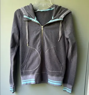 Lululemon Athletica Gray and Blue Hoodie thumbnail 1