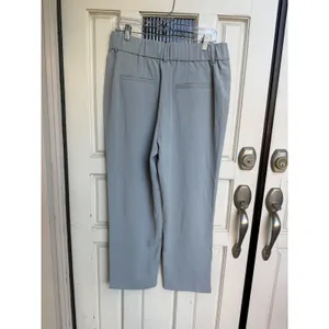 Halara High Waisted Pleated‎ Wide Leg Trousers Grey Athleisure Pants Size Large thumbnail 2