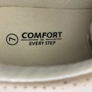 Women's Platform Sneakers Size 7 Beige Faux Leather Lace Up Comfort In Every Ste thumbnail 10