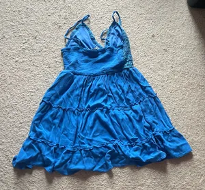 Charlotte Russe Crochet Dress Blue thumbnail 2