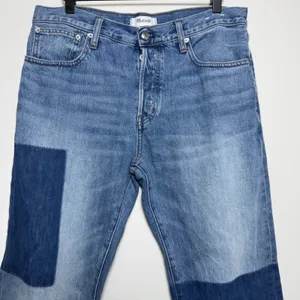 Madewell Women Cotton Shadow Patch Dean Easy Jeans 29" Blue Straight Leg Denim thumbnail 3