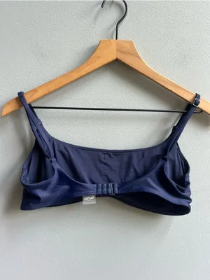 Aerie NWT Scoop Navy Bralette Swimsuit Bikini Top Size Large thumbnail 5