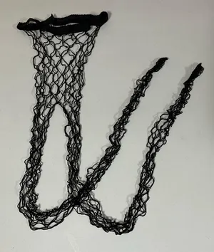 Black Wide-Hole Fishnets Fishnet Stockings Tights Pantyhose Hosiery Size M/L 🪩 thumbnail 1