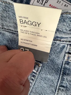 Gap Baggy Style Jeans Women’s Size 27 NWT Relaxed Denim thumbnail 3