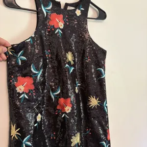 Lovers + Friends Caspian Embroidered Sequin Floral Shift‎ Dress Sz Small Revolve thumbnail 2