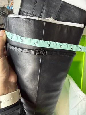 Sam Edelman Lyla Black Leather Knee High Boots- Size 9M thumbnail 7