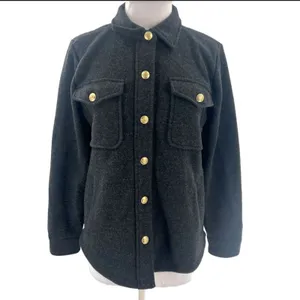 J. Crew Wool-blend shirt-jacket Color:‎ Charcoal XS NWT thumbnail 3